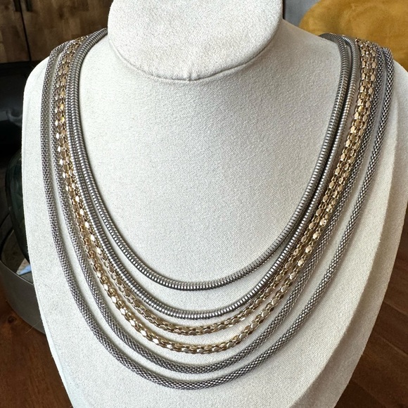 Charming Charlie Multi Strand Chain Necklace - Picture 4 of 9